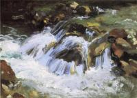 Sargent, John Singer - A Mountain Stream, Tyrol